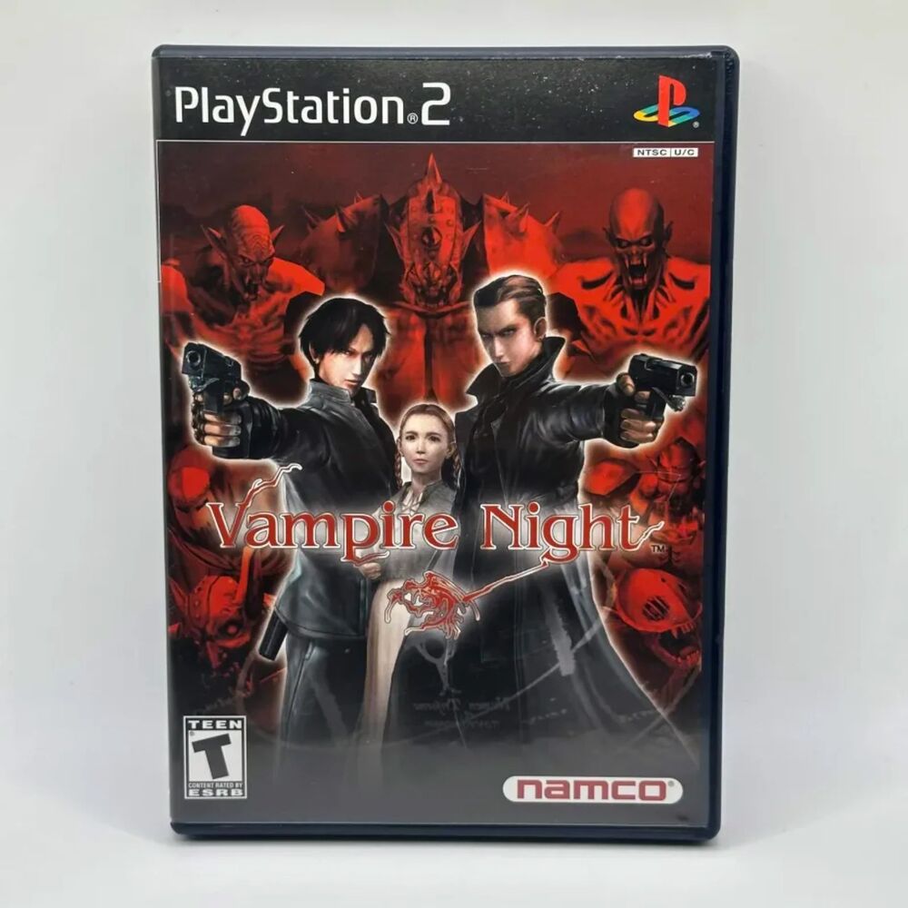 Vampire Night (Sony PlayStation 2, 2001) CIB w/ Registration Card